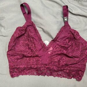 Victoria's Secret Lace Bra in Rich Burgundy